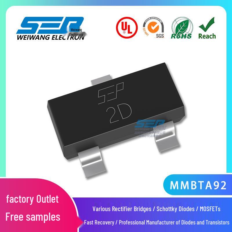 Transistor MMBT A92, 500mA 300V, SOT-23 Package