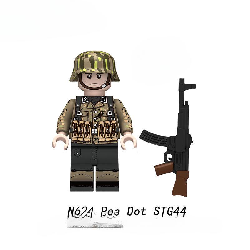Новые военные личные дела Горошек Пистолеты Конструктор Модель Кирпичики Мини Экшн Фигурки Игрушка Подарок для Детей