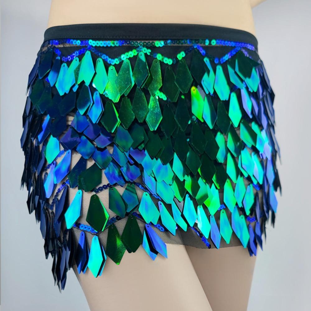 Lace-Up Design Belly Dance Skirt Wrap Style Performance Costume Skirt  Dance Performance