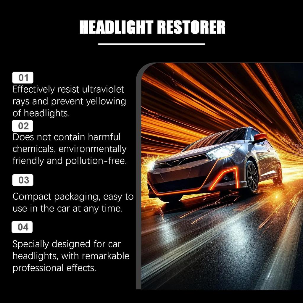 Rayhong Automotive Headlight Cleaner Car Headlight Care Brightening Cleaner & Polish Headlight Cleaner 100ml