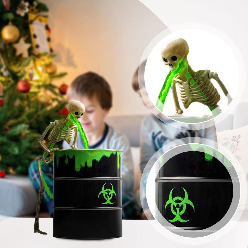 Funny Decoration, Vomit Skeleton Decoration, Table Decoration, Interior Decoration - Vomit Skeleton Trash Can, Party Decoration Room Home Fireplace