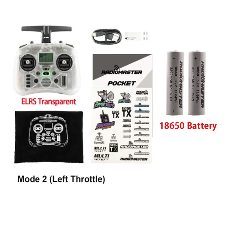 Radiomaster Pocket 2.4G Hall Gimbal ELRS/CC2500 openTX Transmitter Remote control Small Portable Detachable Rocker M2 FPV Drone