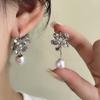 Супер-фея Изысканные Сладкие Цветочные Жемчужные Серьги Женская Мода Темперамент Красивая Индивидуальность Продвинутое Чувство Серьги