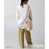[antiqua] [Antica] quilting shirt ladies tops long sleeve PY-00796 Onesize 03 white