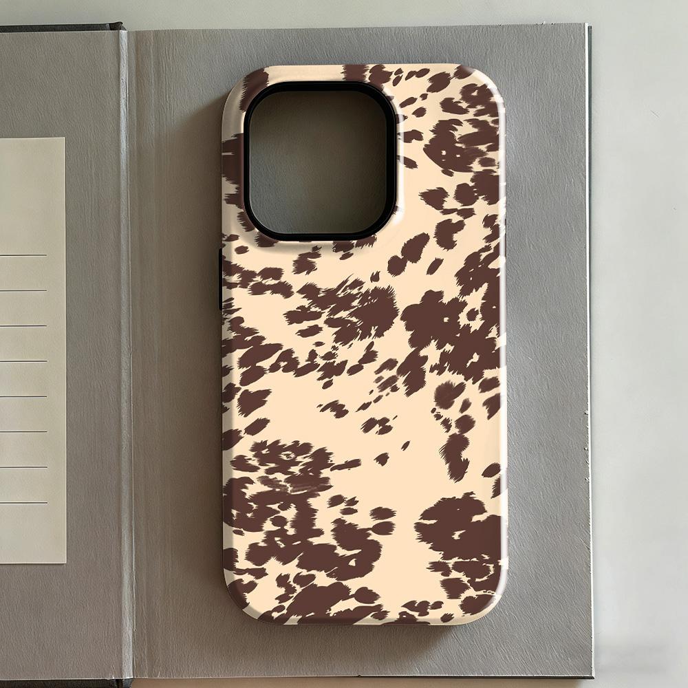 Роскошный модный чехол Clmj с леопардовым принтом для iPhone 17 16 15 14 13 12 11 X XS XR Air Pro Max Plus Двухслойная задняя крышка