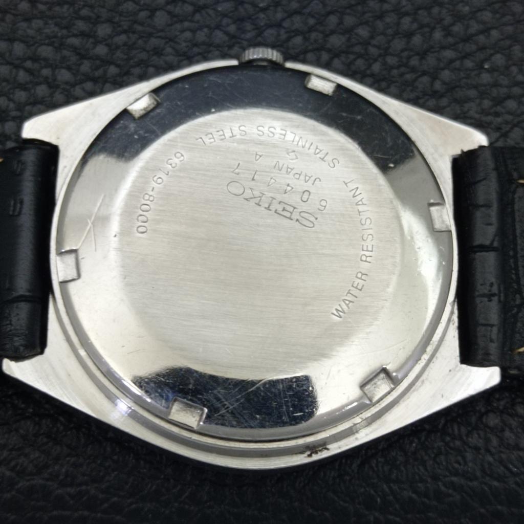 Seiko 5 AUTOMATIC VINTAGE 6319A JAPAN MENS BLUE COLOR DIAL WATCH A701209-5 R206a-a701209