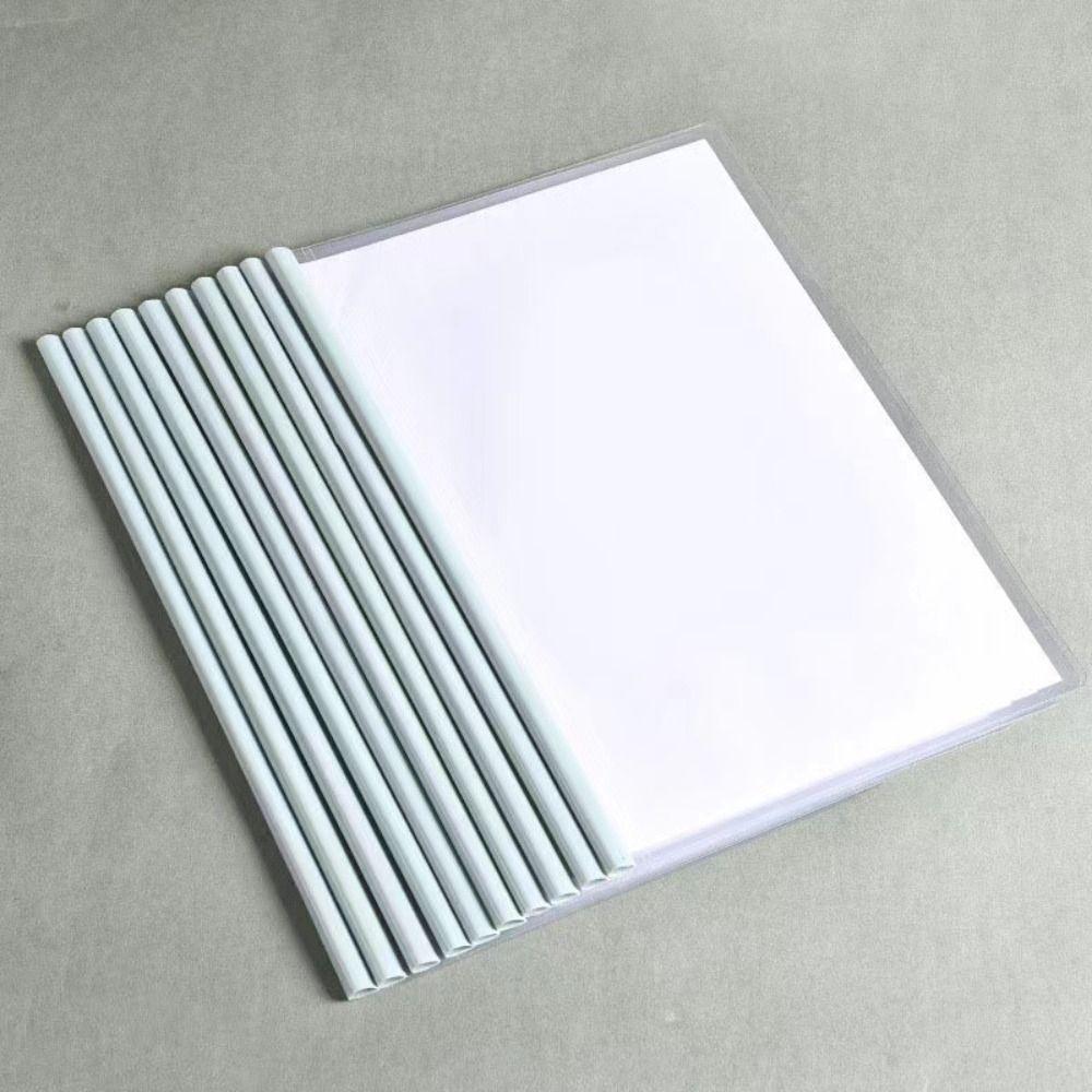 Thickened Document Rod Clamp Business Supplies Pull Rod Clip New A4 Draw Rod Folder