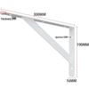Компактная треугольная настенная полка для хранения микроволновых печей