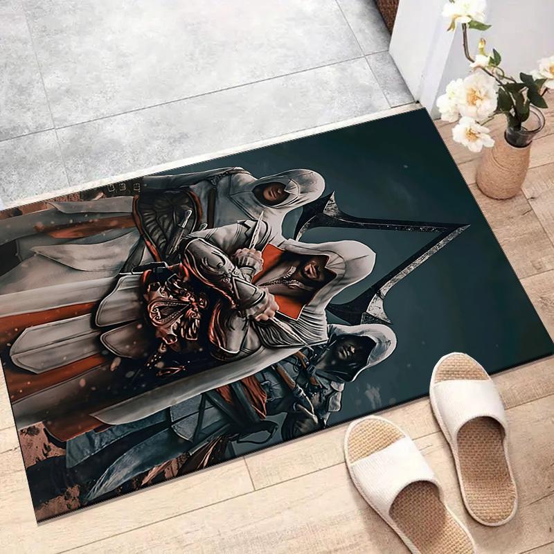 Assassin's Creed Printed Area Rug Carpet for Bedroom Living Room Home Decor Rugs Mat Non Slip Mat Rug for Bedside