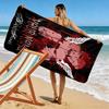 Name Custom nana Print Beach Towel, Large Soft Quick Dry Towel for Beach Camping Swimming