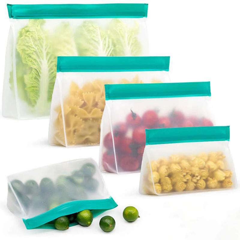 Peva Food Storage Bag Upgrade Герметичный многоразовый силиконовый пакет с застежкой-молнией