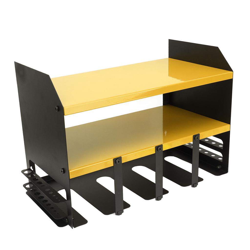 Power Tool Organizer 4 Slots Iron Structure Multifunctional Compact Drill Holder Wall Mount for Workshop Warehouse