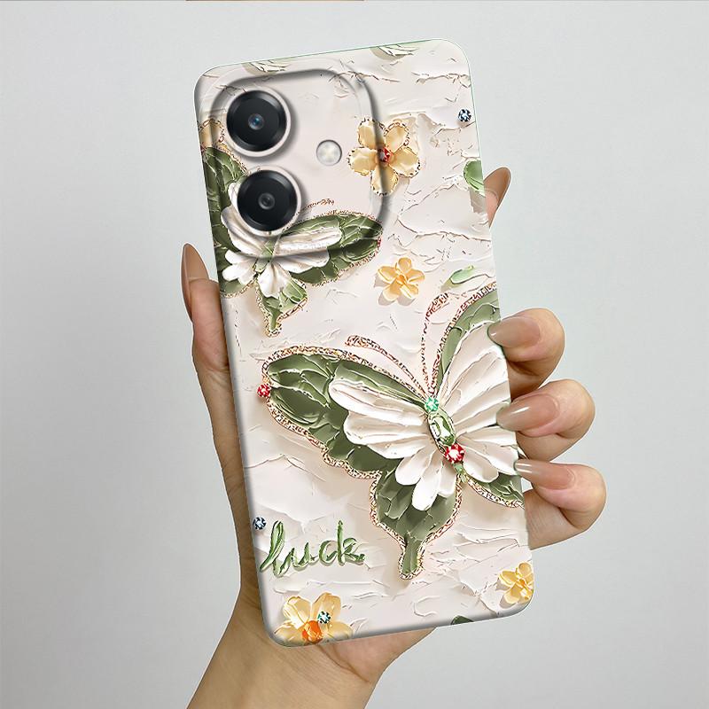 For OPPO A3 4G Phone Case A40 A40m CPH2669 CPH3669 Soft Silicone Sweet Painted Funda Coque Cartoon Printed Protective Back Cover