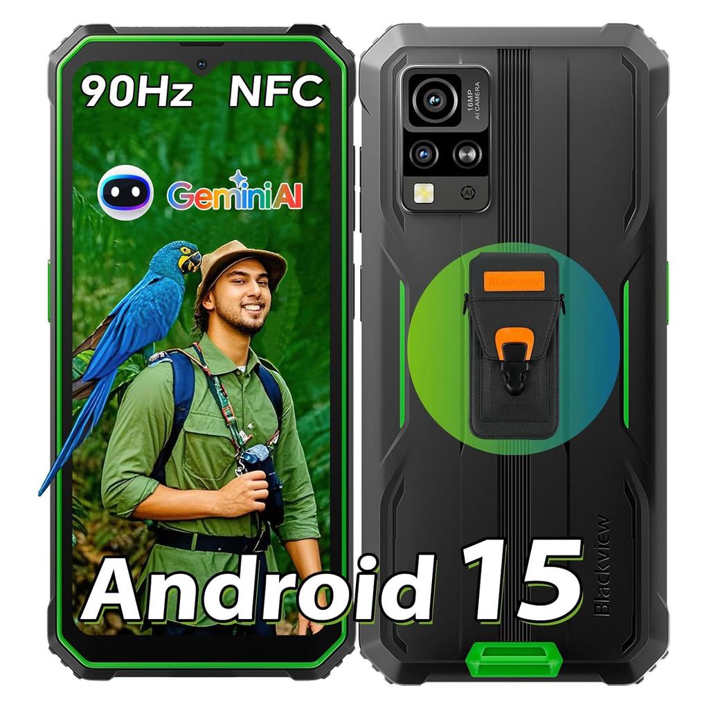 Blackview Защищенный телефон BV4800 SE 4 ГБ 64 ГБ 5100 мАч Android 15 смартфон