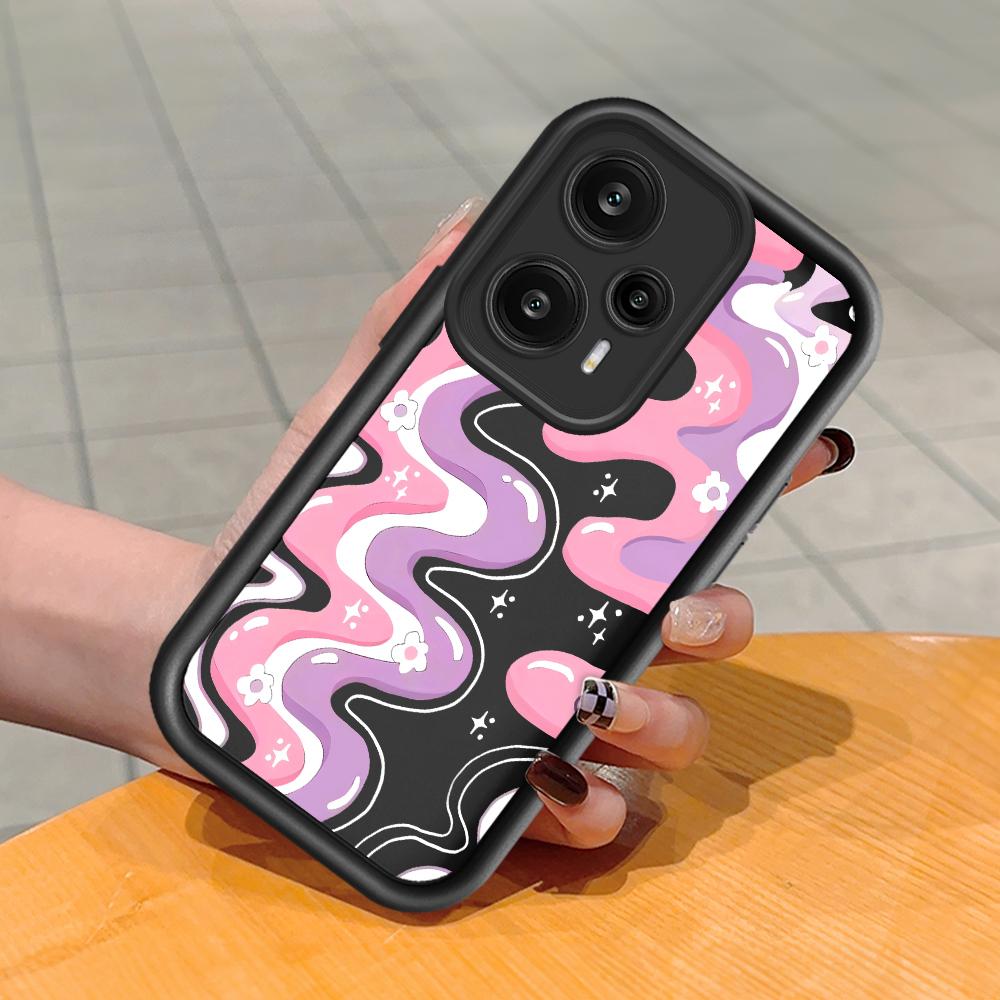 Мягкий силиконовый квадратный чехол с рисунком лестницы для телефона, полное покрытие, противоударный защитный резиновый чехол для камеры для Xiaomi Redmi