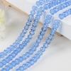 30-200Pcs Rondelle Austria Faceted Crystal Glass Beads Loose Spacer Beads for Jewelry Making