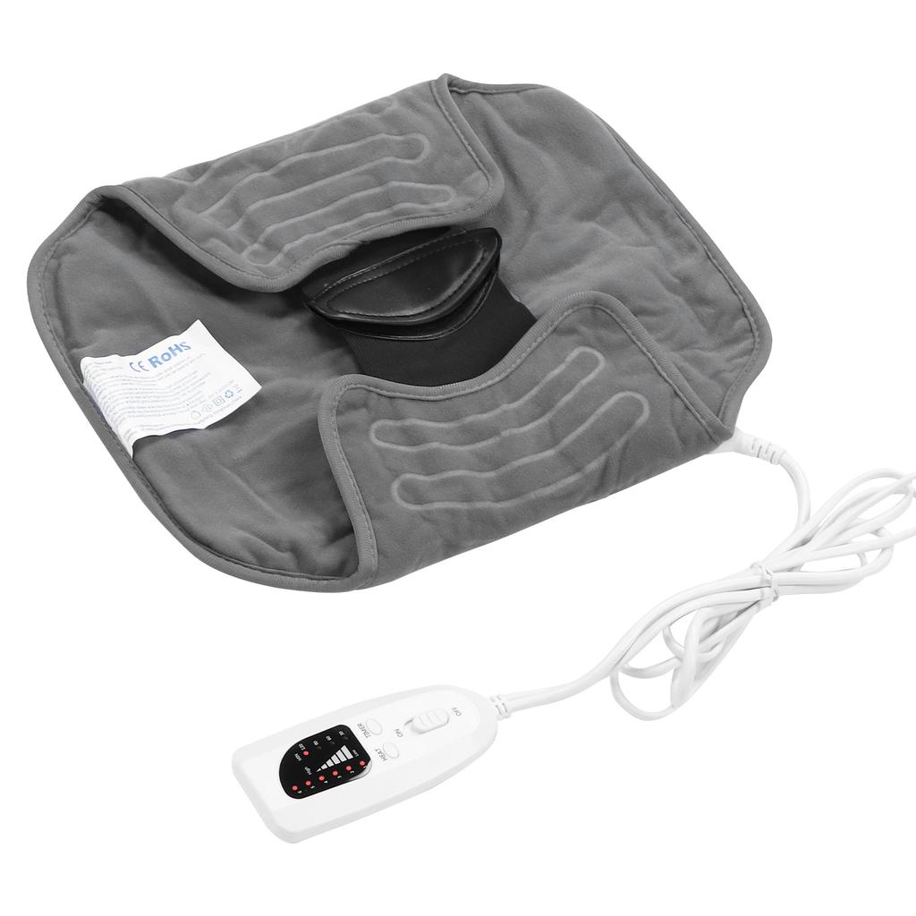 Пояс с подогревом, электрический массажный пояс для живота и поясницы, темно-серый, вилка США 110 В