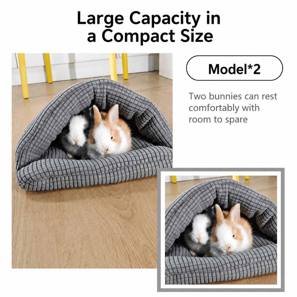 Cat Bed Small Animal Nest Warm Guinea Pig Hideout Cozy Hamster Sleeping Bed for Hedgehog Bunny