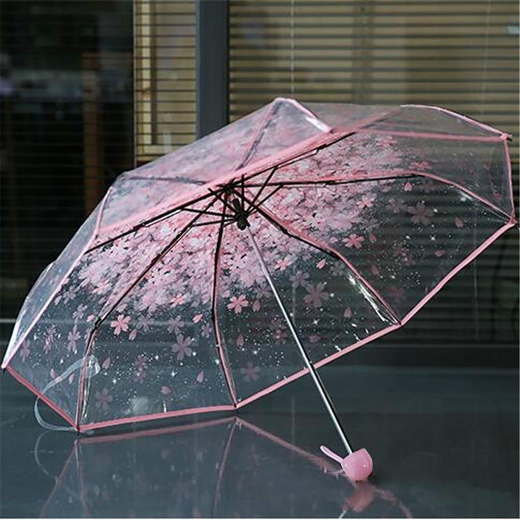 Transparent Clear Umbrella    3 Fold Umbrella