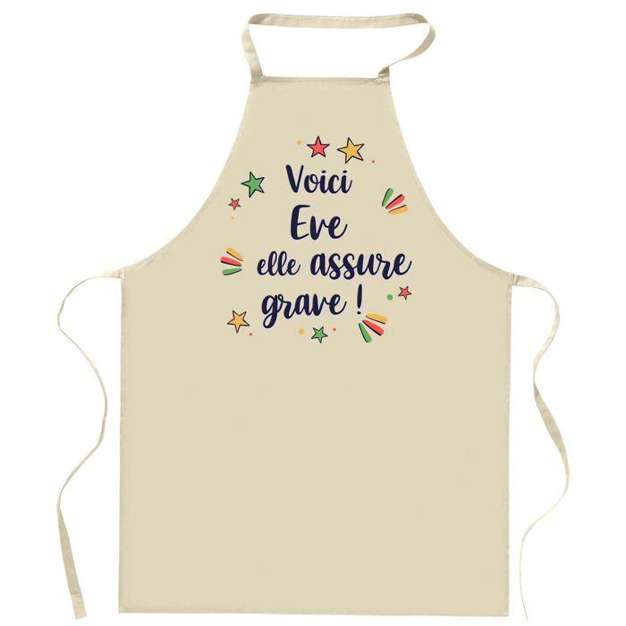 Tablier de cuisine - Planetee Eve - Impression bretonne - Coton résistant - Liens ajustables