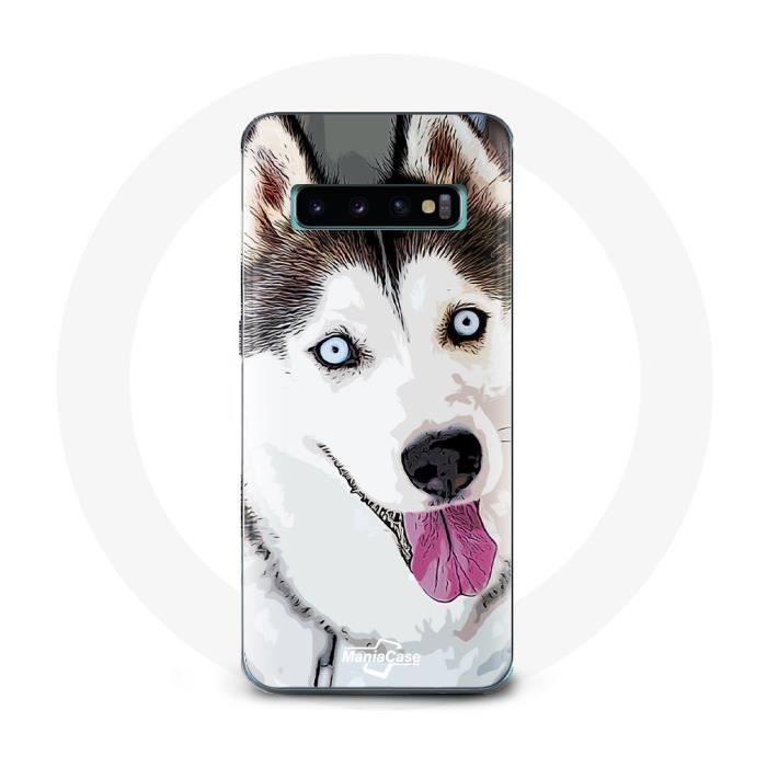 Coque - Husky - Samsung Galaxy S10 - Blanc - Rigide - Protection