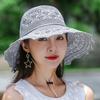 Summer Foldable Hats for Women Korean Large Brim Sun Protection Hats Vacation Travel Seaside Cool Hats