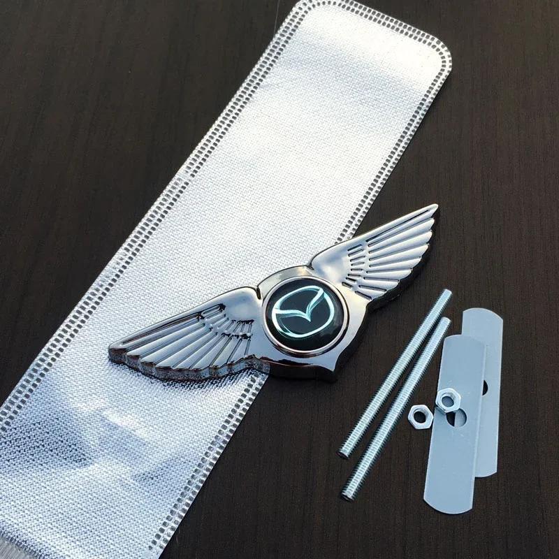 2025 Горячие 3D Металлические Крылья на Капот Автомобиля Эмблема Боковой Значок Наклейка Decal для Mazda Axela 3 5 6 RX8 RX7 MX3 6 Atenza MX5 CX9 CX5 CX