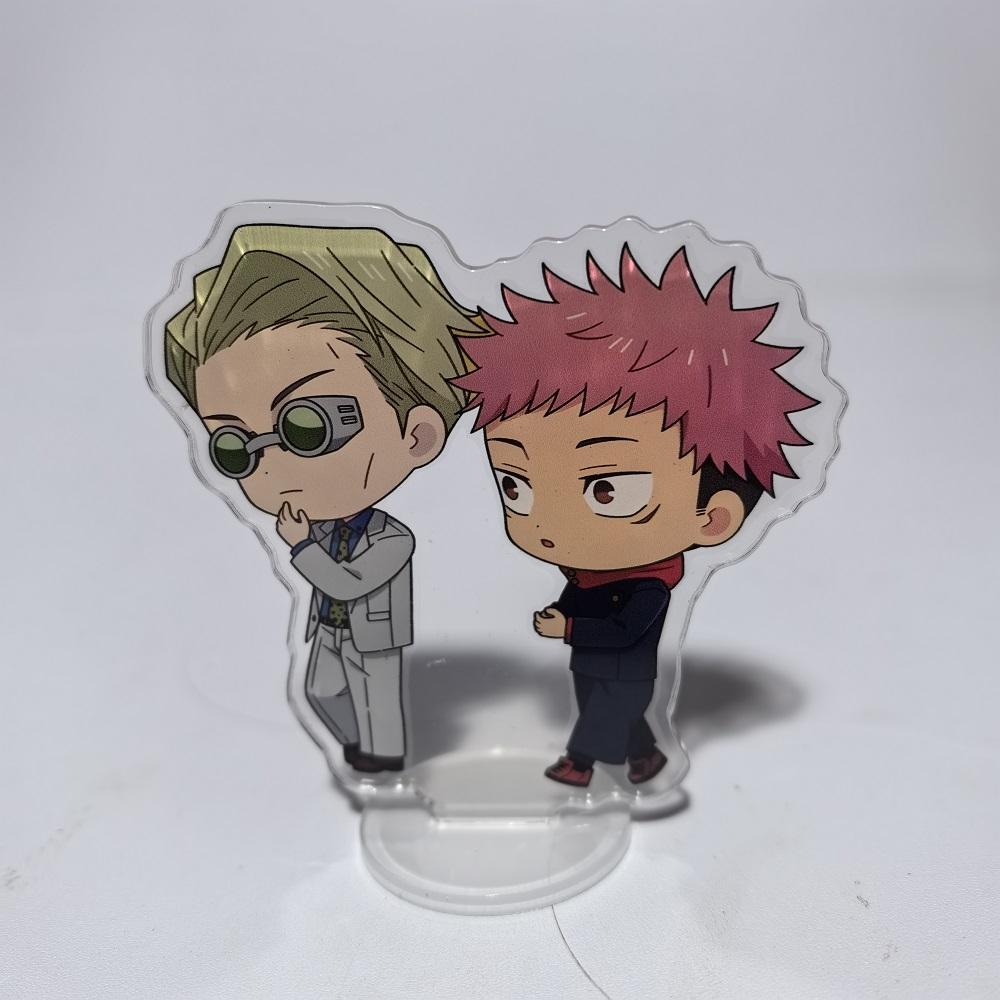 8 см Аниме-аксессуары Jujutsu Kaisen Сатору Годжо Нанами Кенто Мини-подставка Акриловые украшения Коллекции моделей Куклы Фигурки Подарки