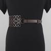 Elegant Women's Adjustable Black Waist Belt for Dresses - Slim and Fashionable Design