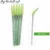 New Crystal Eyelashes 50 Pcs Diamond Handle Brush Mascara Wands Applicator Cosmetic Brush Disposable