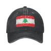 Lebanon Flag Heart Wear Baseball Caps Unisex Daily  Hats Cap Adjustable Sun Cap