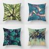 Модный чехол для подушки из полиэстера с тропическим растением, чехол для подушки из ткани для офиса и дивана, чехол для подушки из полиэстера для дома