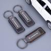 Металлический кожаный брелок для ключей автомобиля, подвеска, подарок для Porsche Cayenne Panamera Macan 911 718 Taycan Boxster Cayman Pajun, аксессуар