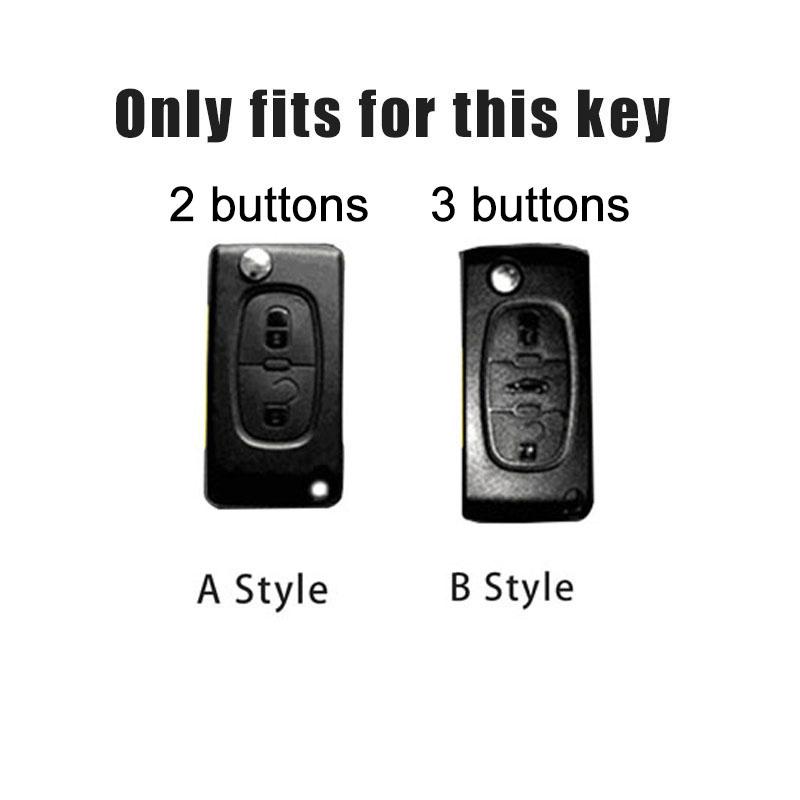 Fashion TPU Car Smart Remote Key Case Cover Holder Shell For Peugeot 308 207 307 3008 5008 Auto Protector Keychain Accessories