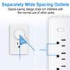 Universal Electrical Socket Extension Cable USB Power Strip for Office 4pcs AC-Outlets 3 USB Ports Surge Protector