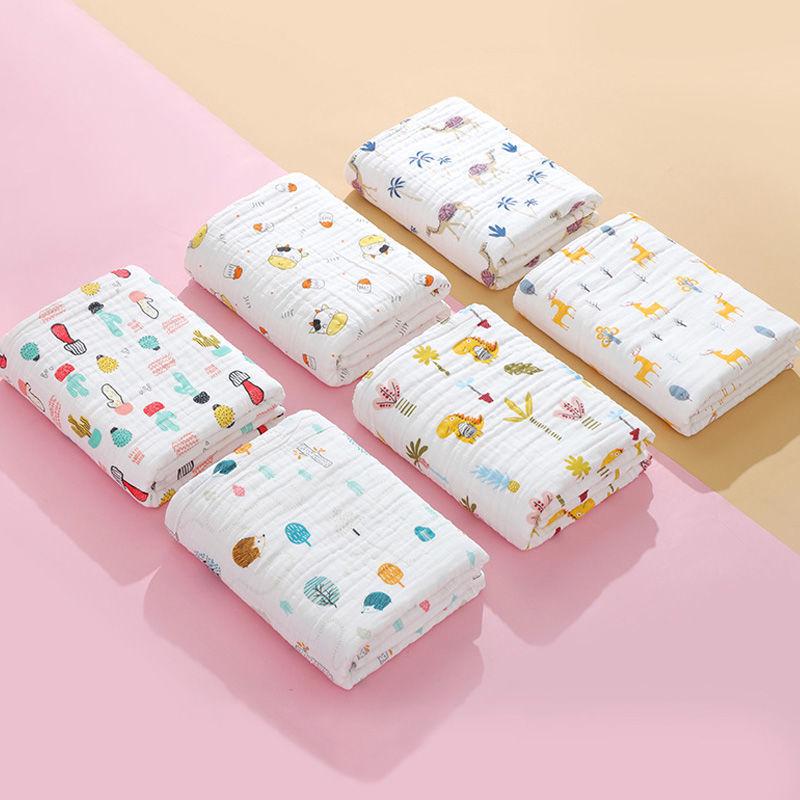 Pure Cotton Baby Bath Towel - Newborn Swaddle Sheet