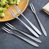 Вилки для фруктов и десертов из нержавеющей стали (Упаковка 100 шт.)