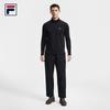 Fila Мужская футболка с длинным рукавом для тенниса на молнии четверть с флисовой подкладкой