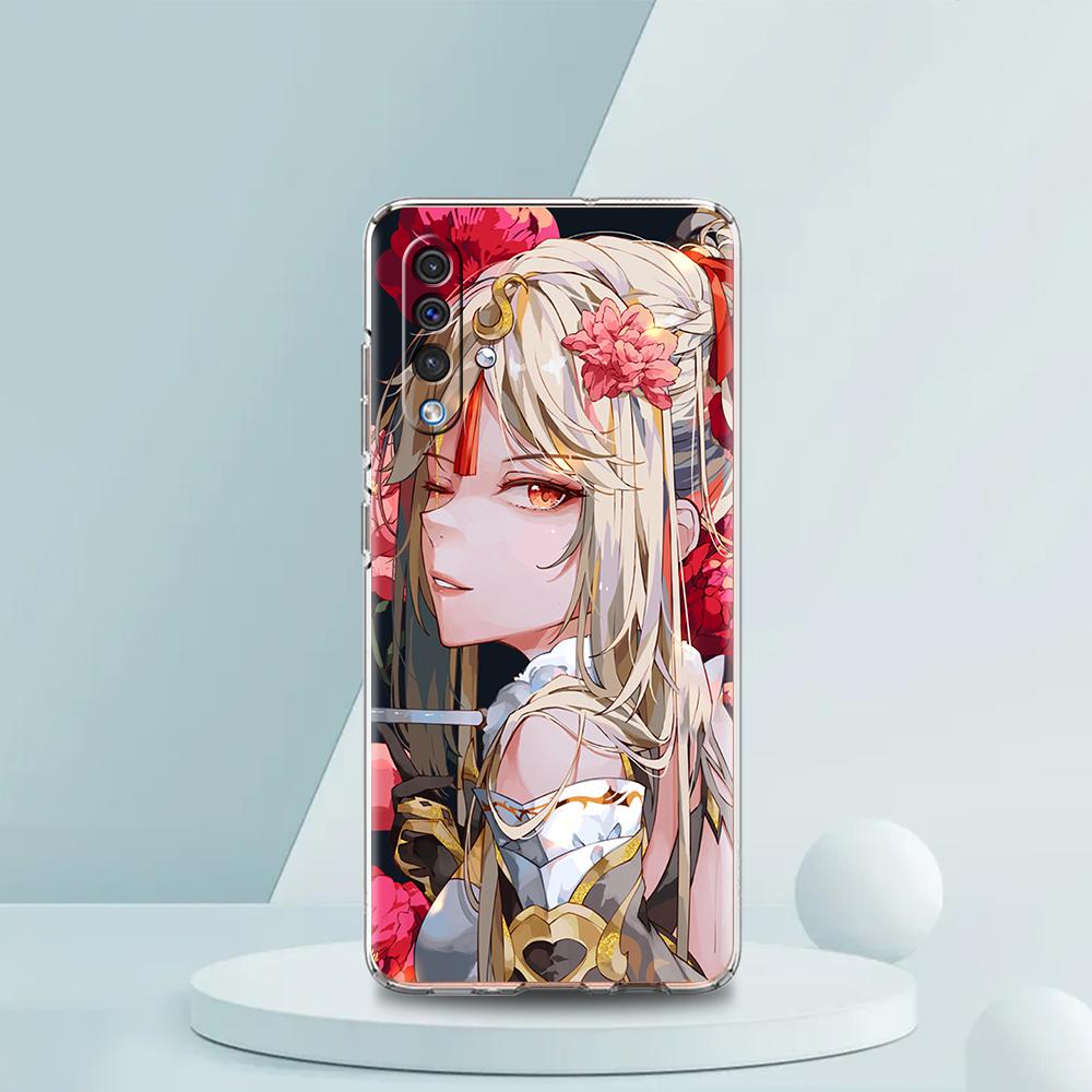 Чехол Genshin Impact Hu Tao Xiao для Samsung A54 A52 A50 A70 A10 A30 A40 A20S A20E A02S A12 A14 A22 A42 A72 A34 A32 5G A04s