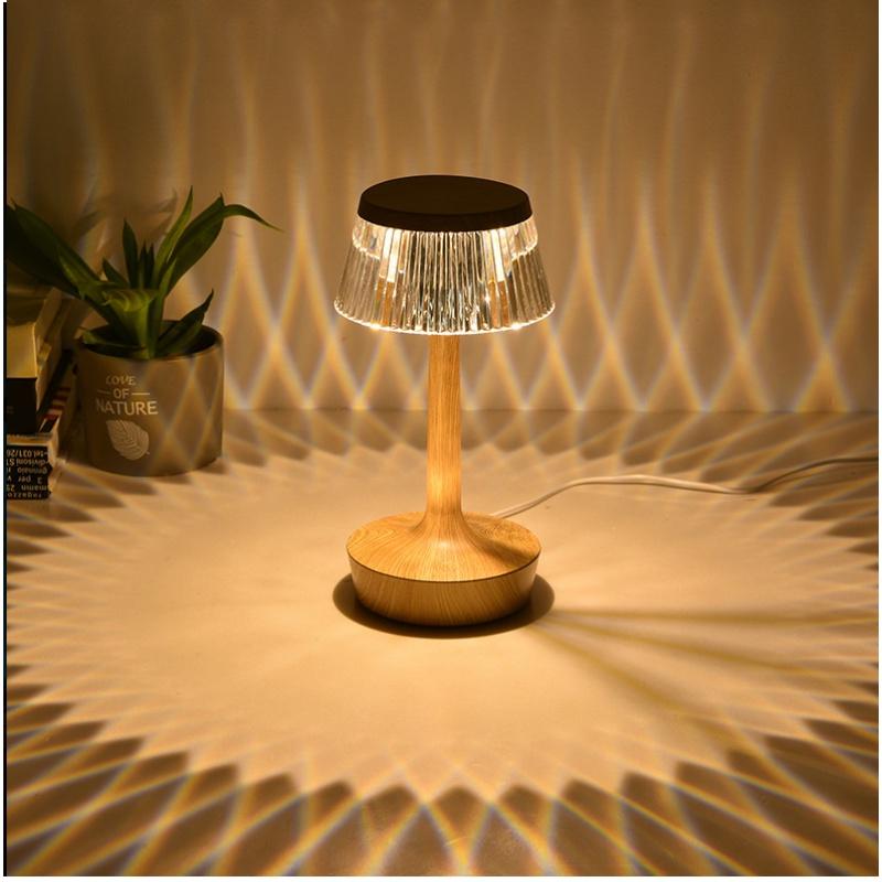 Gift Mushroom Table Lamp USB Charging Lamps Touch Small Night Lamp Bedside Bedroom Bar Ambience