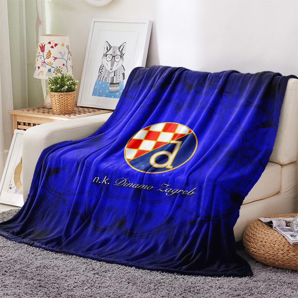 GNK Dinamo Zagreb Flannel Blanket, High quality Comfortable for All Seasons, Home Decor, Warmth and Comfort