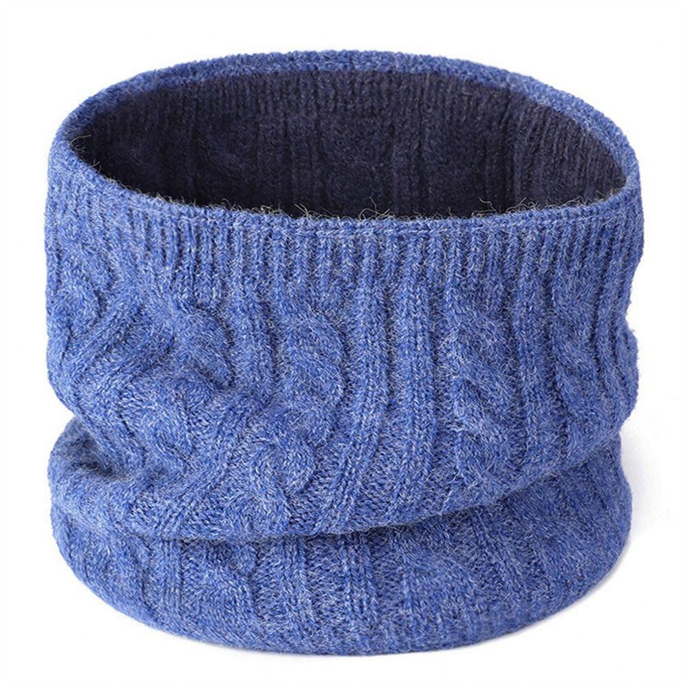 Thick Knitted Neck Gaiter Keep Warm Half Face Mask Fashion Cold-proof Collar Winter