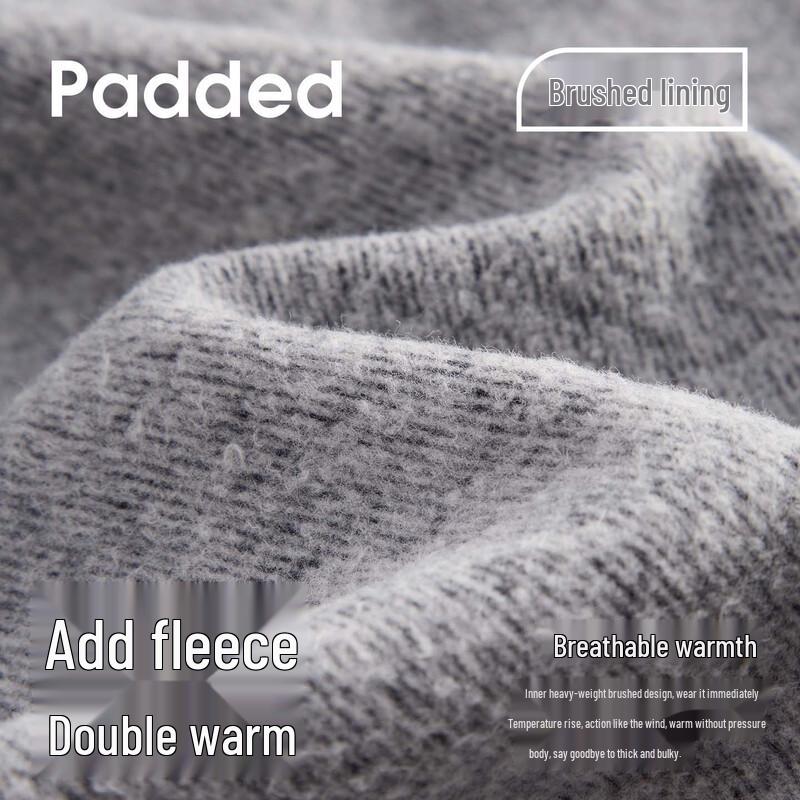 NVG.YOUNG Men's Brushed Cotton Blend Straight-Leg Washed Jeans