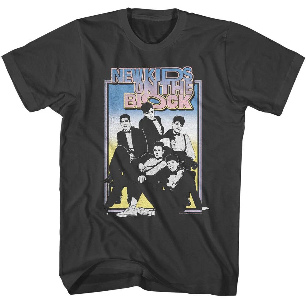 New Kids On The Block Group Photo Wearing Tuxedos Men's T Shirt Dance Pop Music
