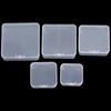 Multi Sizes Transparent Storage Box Square Small Items Case Jewelry Beads Container Fishing Tools Box Sundries Organizer Case