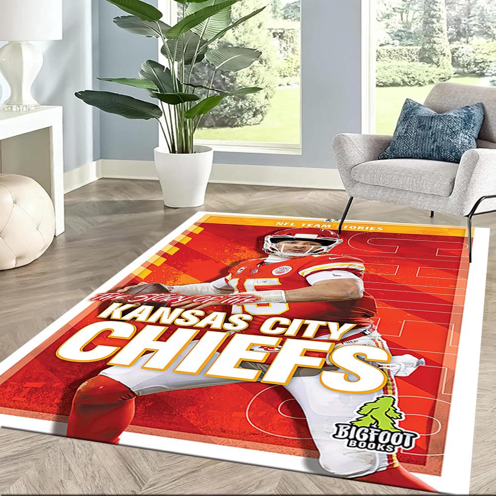 Patrick Mahomes2 Square rugs are a great choice for living rooms, bedrooms, home décor, and as gifts.