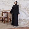 Rona Sleeves Stone Patterned Women Abaya Long Sleeve Buttoned