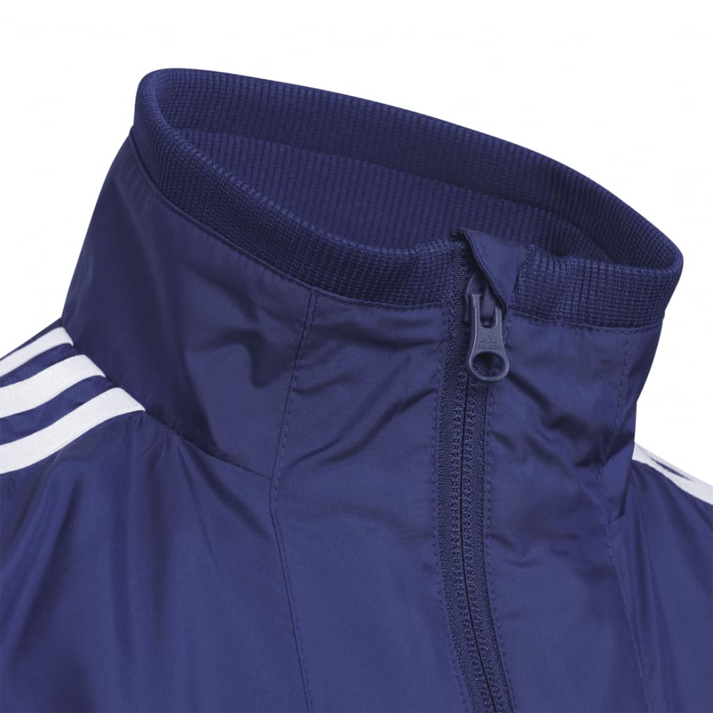 Adidas RDY Wind Color Block Трикотажный тканый тренировочный костюм изумрудно-зеленый x темно-синий Ветер. Куртка свободного кроя, Топ, Детская спортивная одежда, Юниоры, Дети, 150 см,