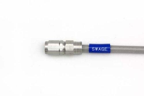 Шланги тормозные из нержавеющей стали Swage line, прозрачные, 350 мм, STK-1010M-0350