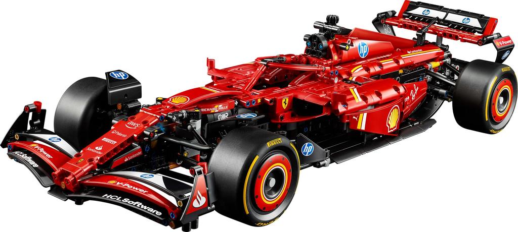 LEGO Technic Ferrari SF-24 F1 Car Toy, Birthday Gift, Building Blocks, Vehicle, Miniature Car, 42207